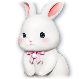 White Bunny pet